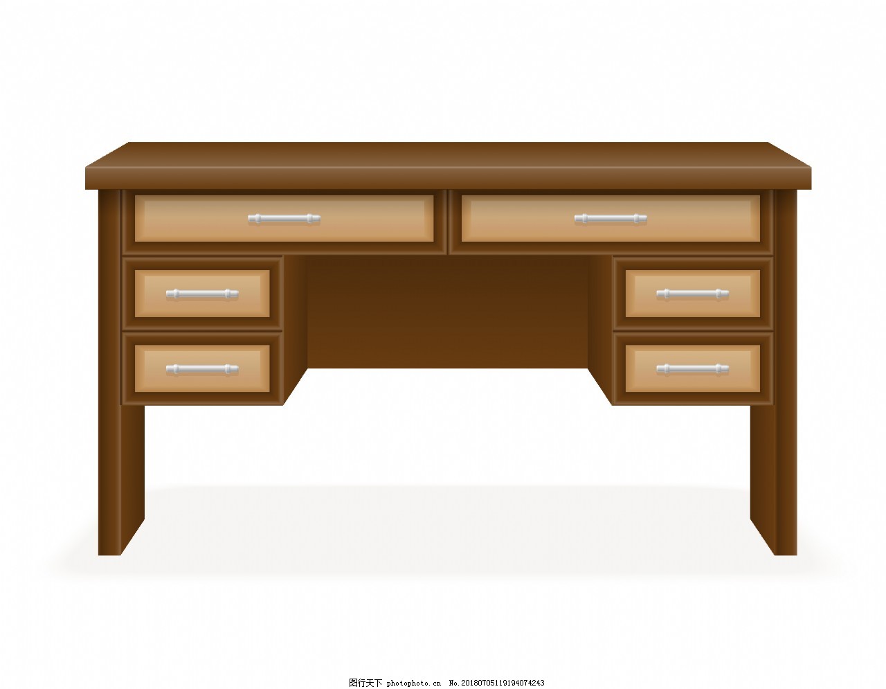 卡通書桌矢量元素 為家具設計注入童趣與創意